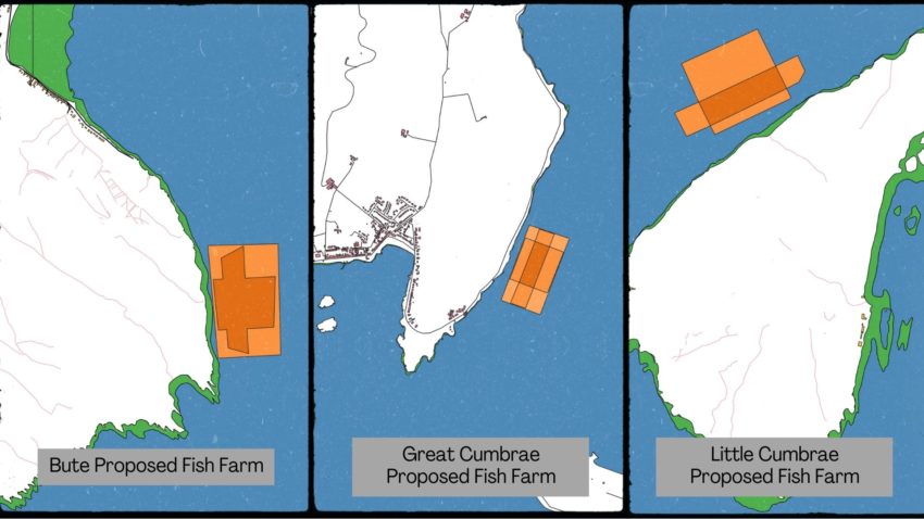 Proposed fish farms